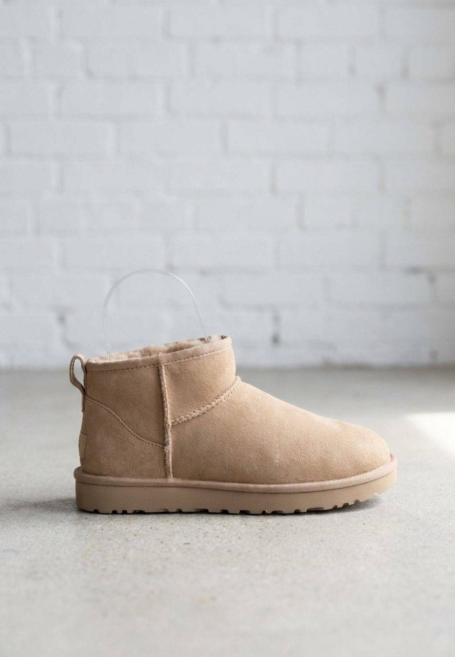NEW UGG women's classic ultra mini boot in sand